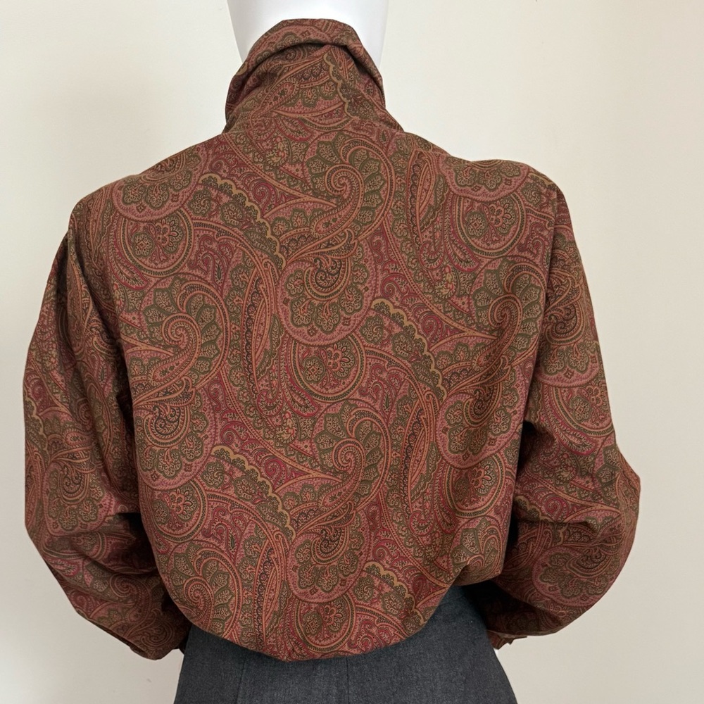 🇮🇹 Roller printed Paisley textile on 100% cotton. 
Museum Quality. - Picture 6 of 9